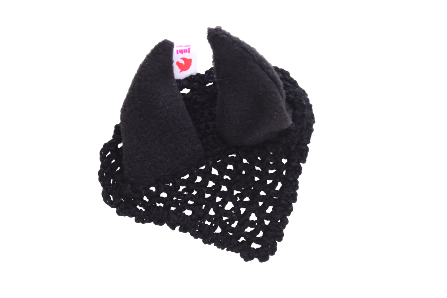 Crocheted Ear Net - Black - Sport pony