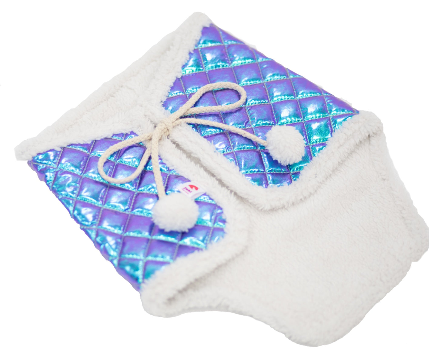 Winter blanket - Stitch with lamb fur - Mint - Adult horse