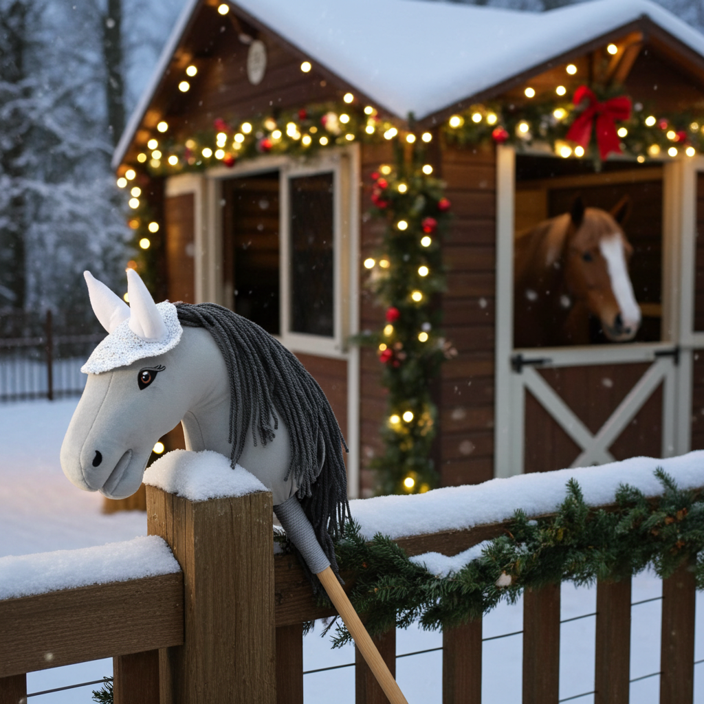 Ear net crocheted - White silver - Adult horse