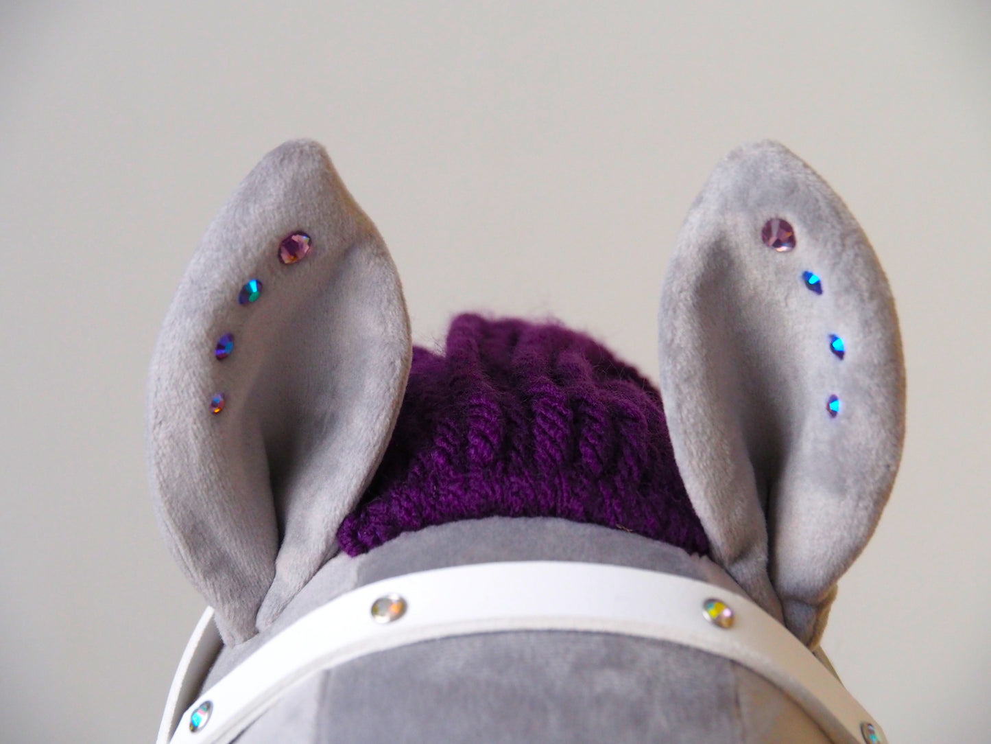 Silver Ametyst with Swarovski crystals