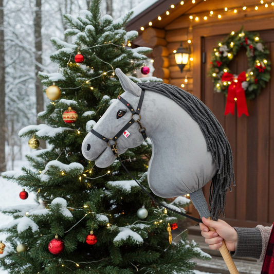 Halter Crystal black - Brass - Adult horse