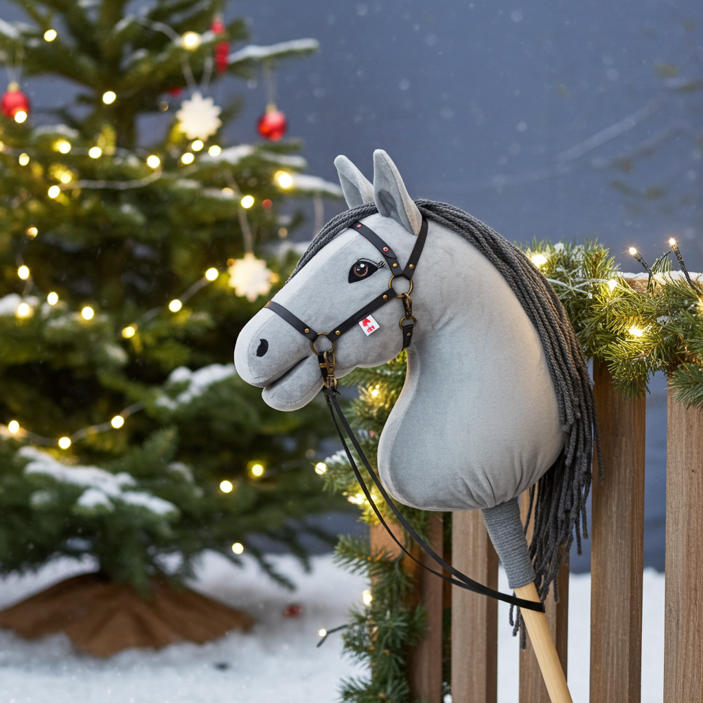 Halter Crystal black - Brass - Adult horse