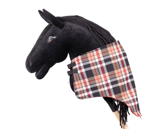 Blanket Beige & Red - Adult horse