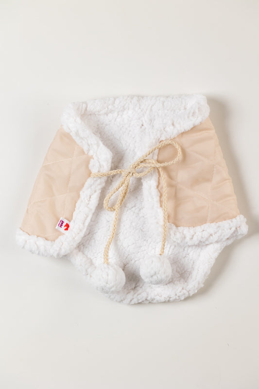 Winter blanket beige - White lamb