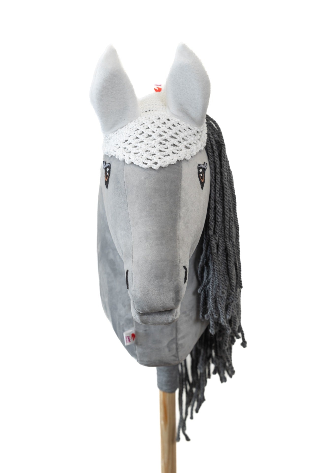 Ear net crocheted - White - Adult horse