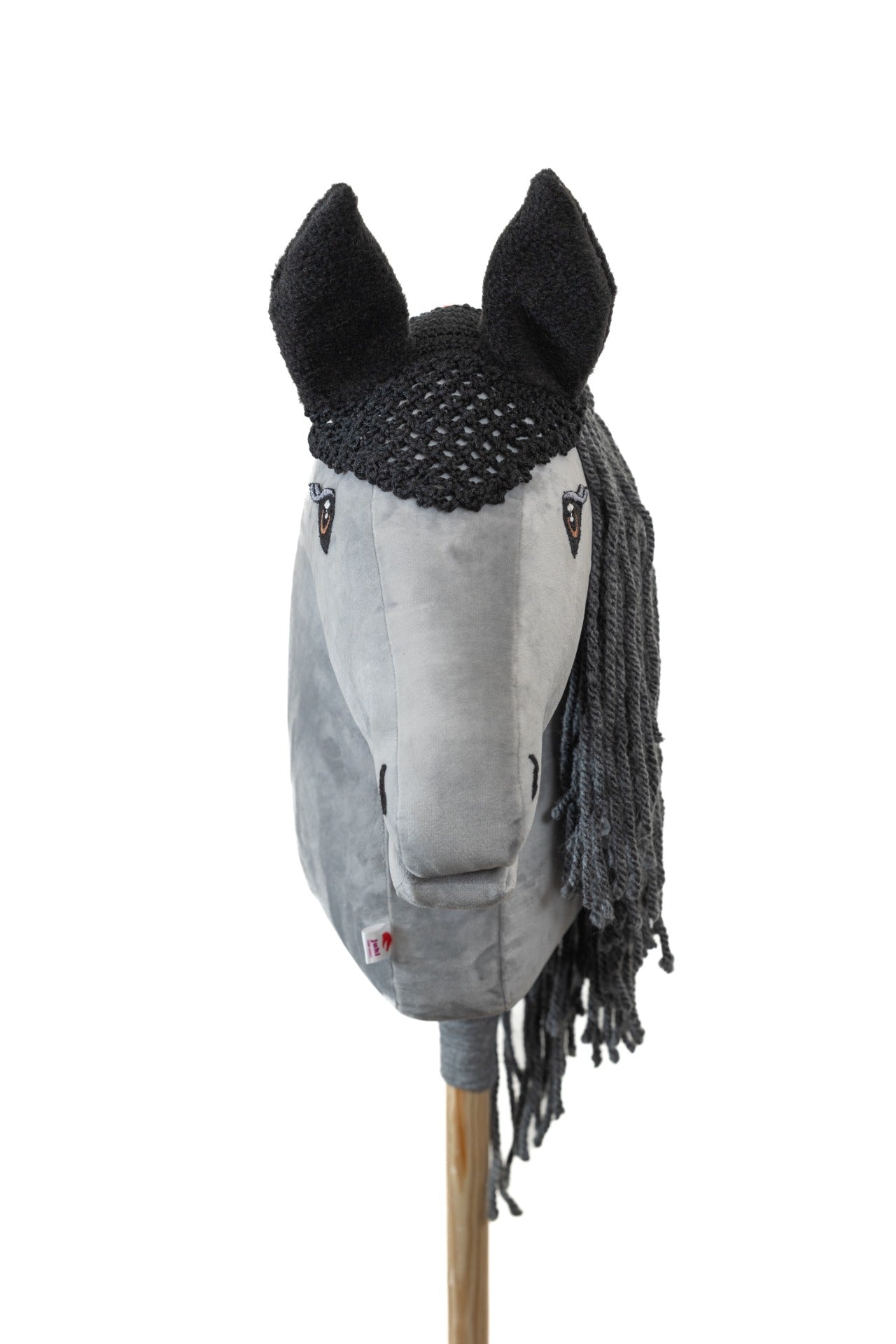 Ear net crocheted - Black - Adult horse