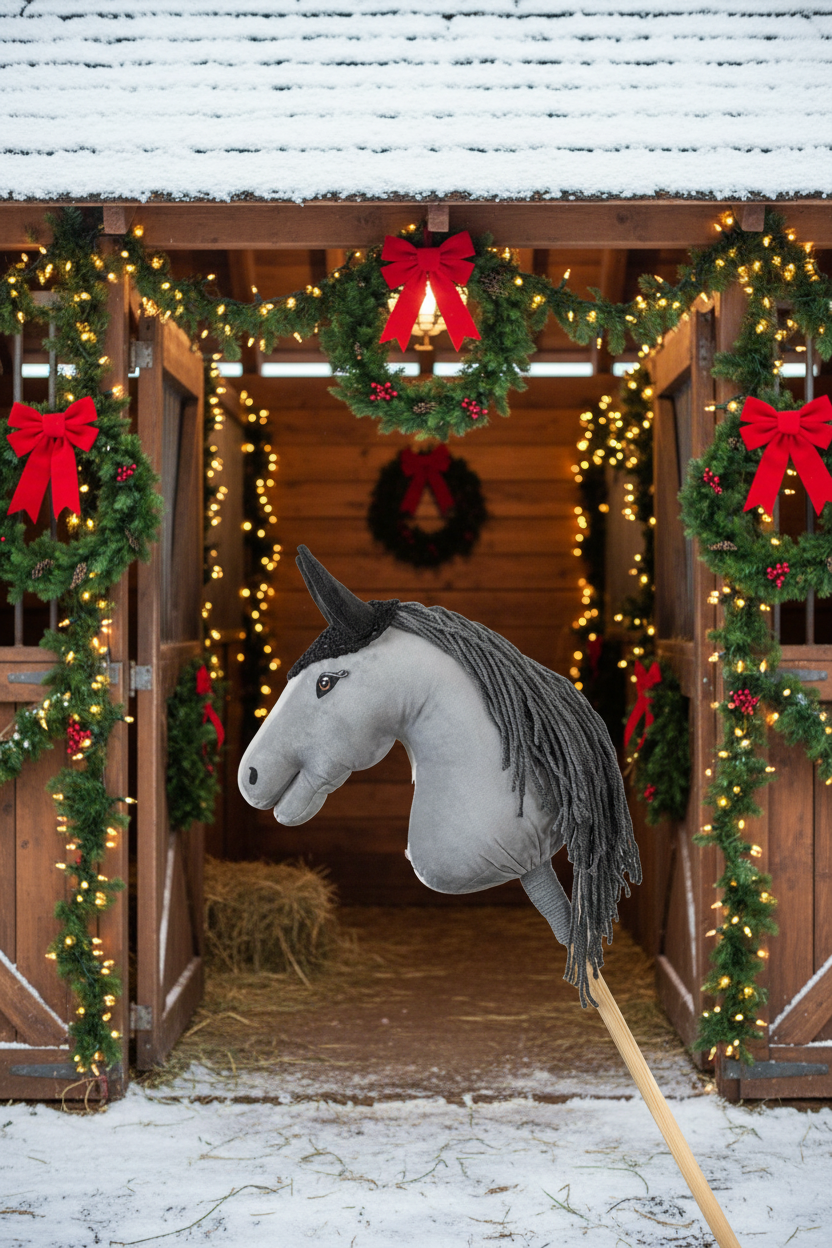 Ear net crocheted - Black - Adult horse