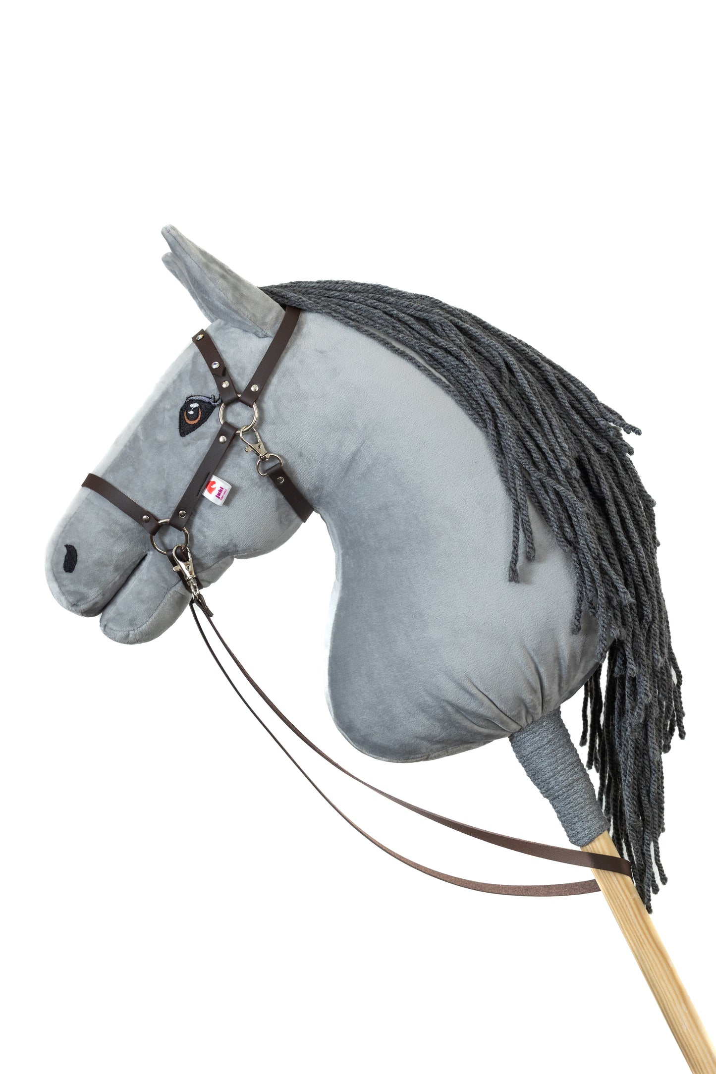 Halter Crystal brown - Silver - Adult horse