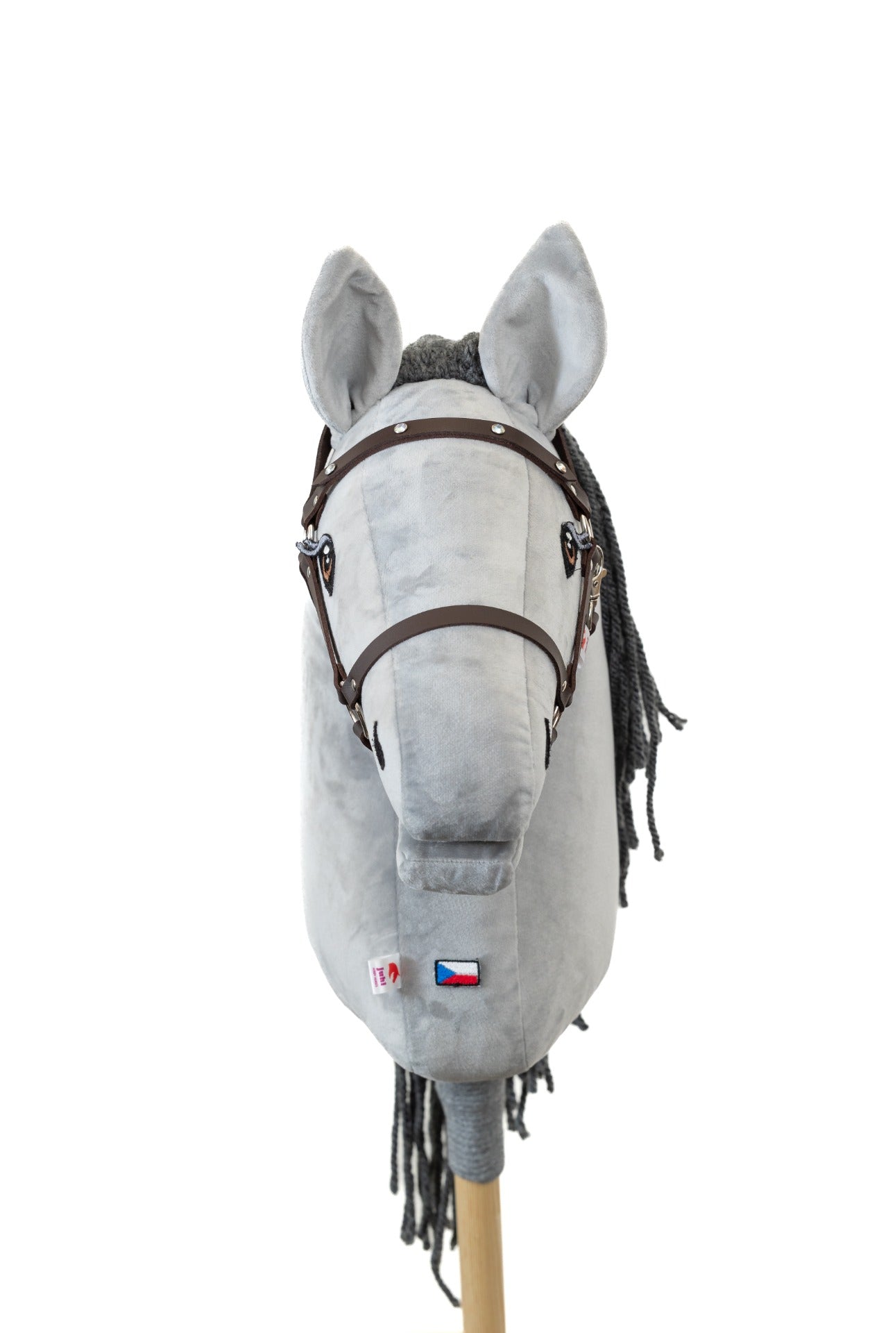 Halter Crystal brown - Silver - Adult horse