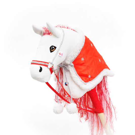 Christmas blanket - Red and white - Foal