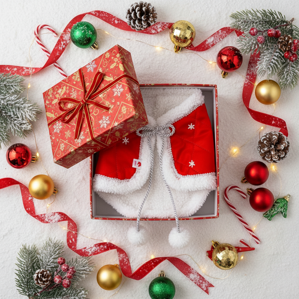 Christmas blanket - Red and white - Foal