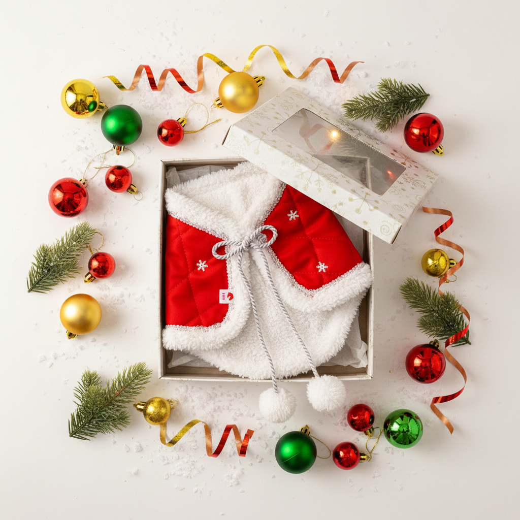 Christmas blanket - Red and white - Adult horse