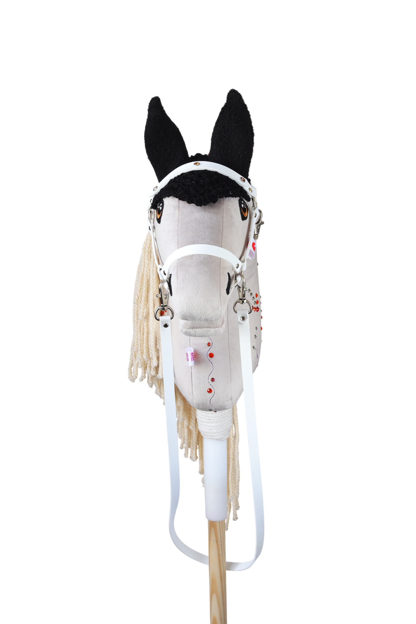 Crocheted Ear Net - Black - Sport pony