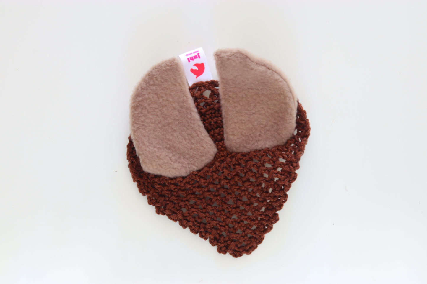 Crocheted Ear Net - Brown with beige ears - Sport pony