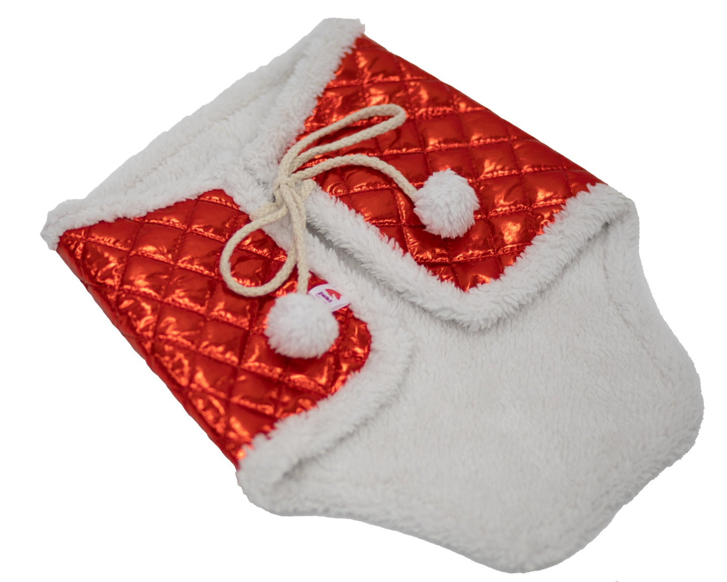 Winter blanket - Stitch with lamb fur - Red - Adult horse