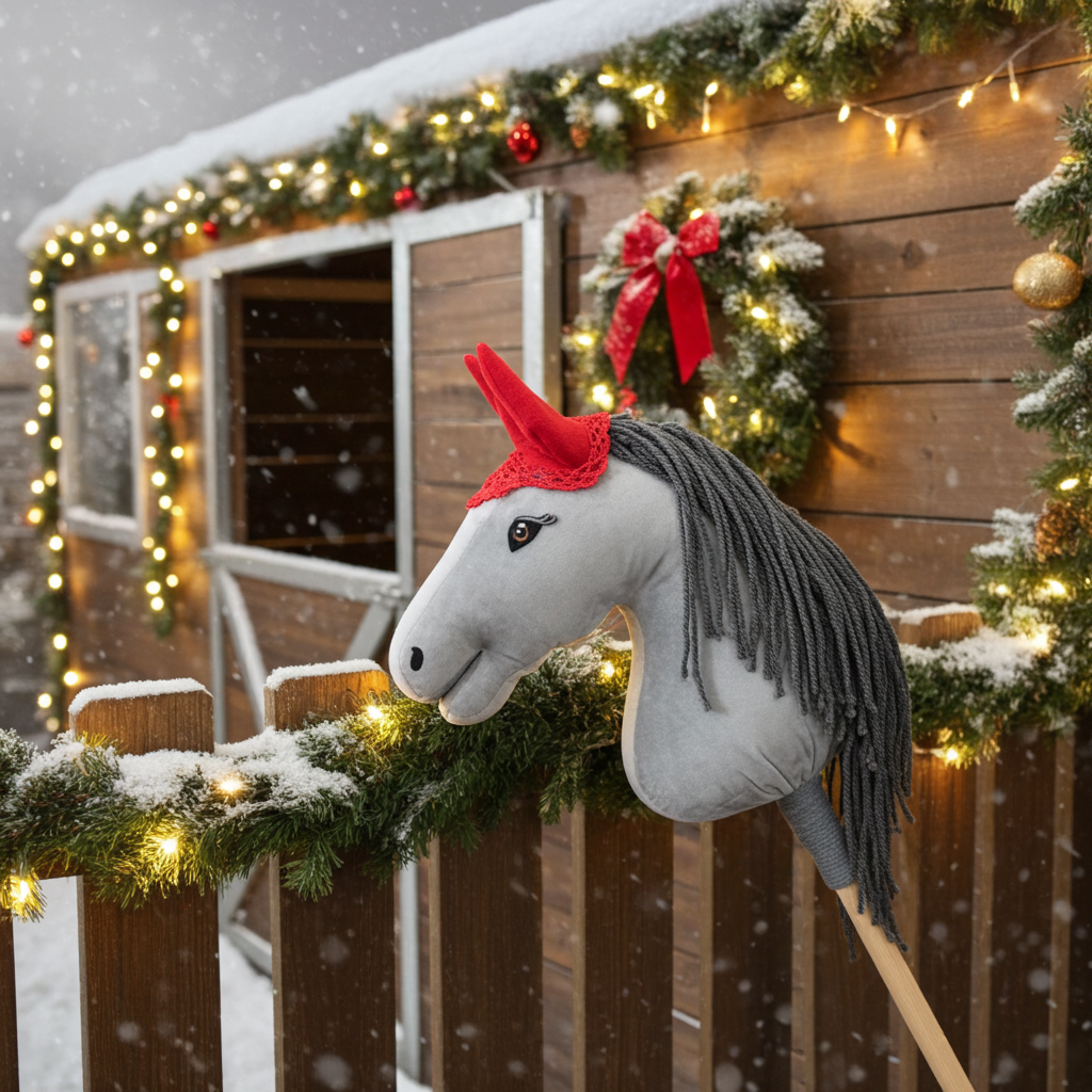 Ear net crocheted - Red - Foal