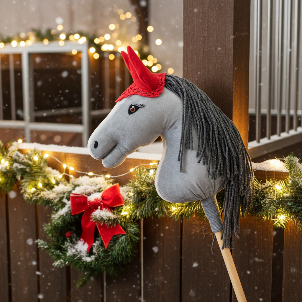 Ear net crocheted - Red - Foal