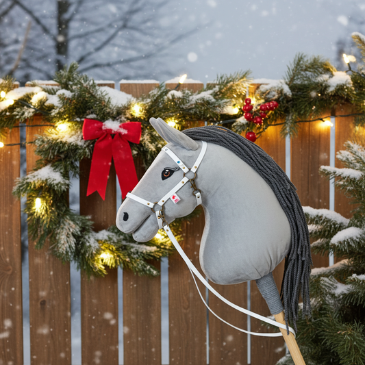 Halter Crystal white - Brass - Foal