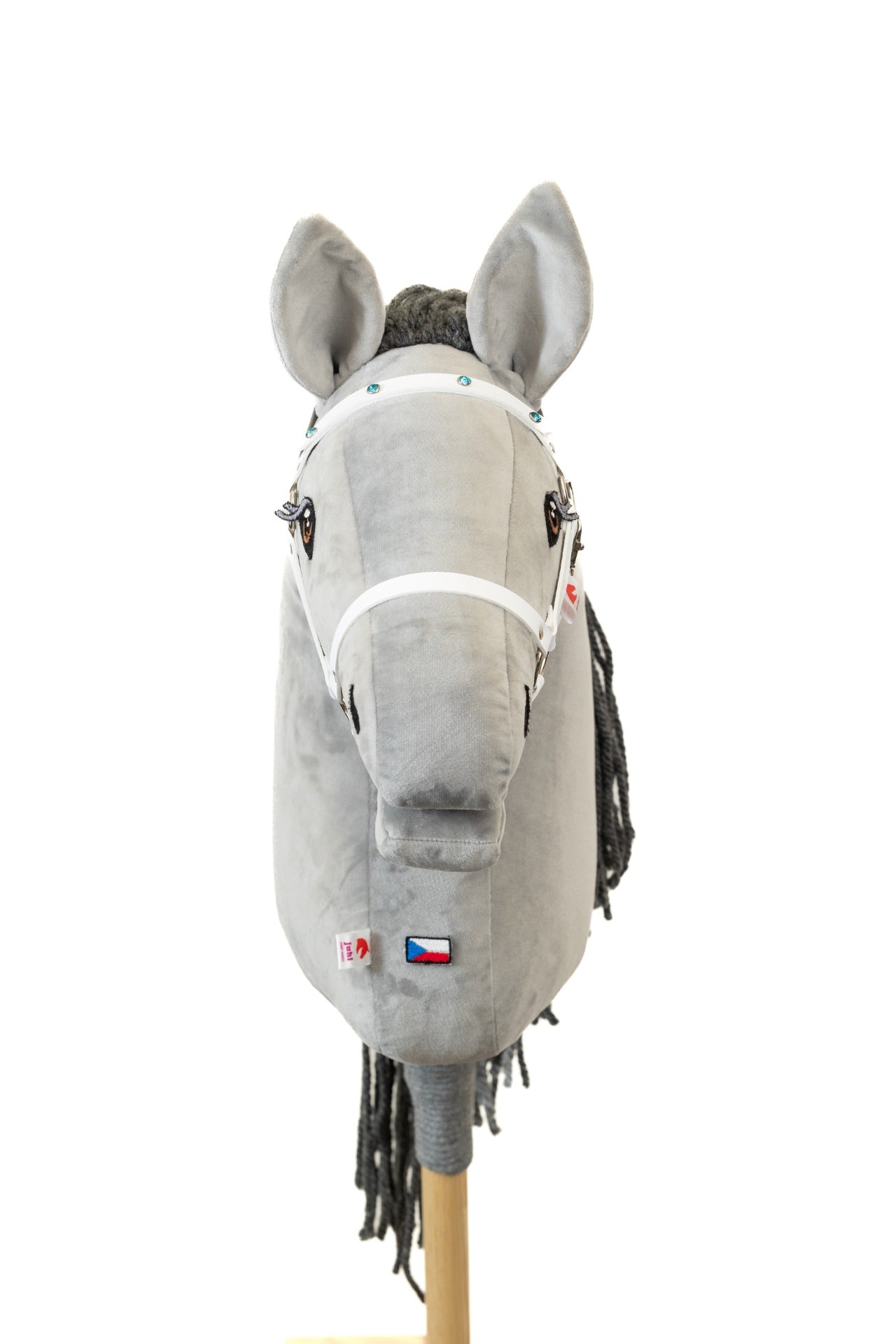 Halter Crystal white - Silver - Adult horse