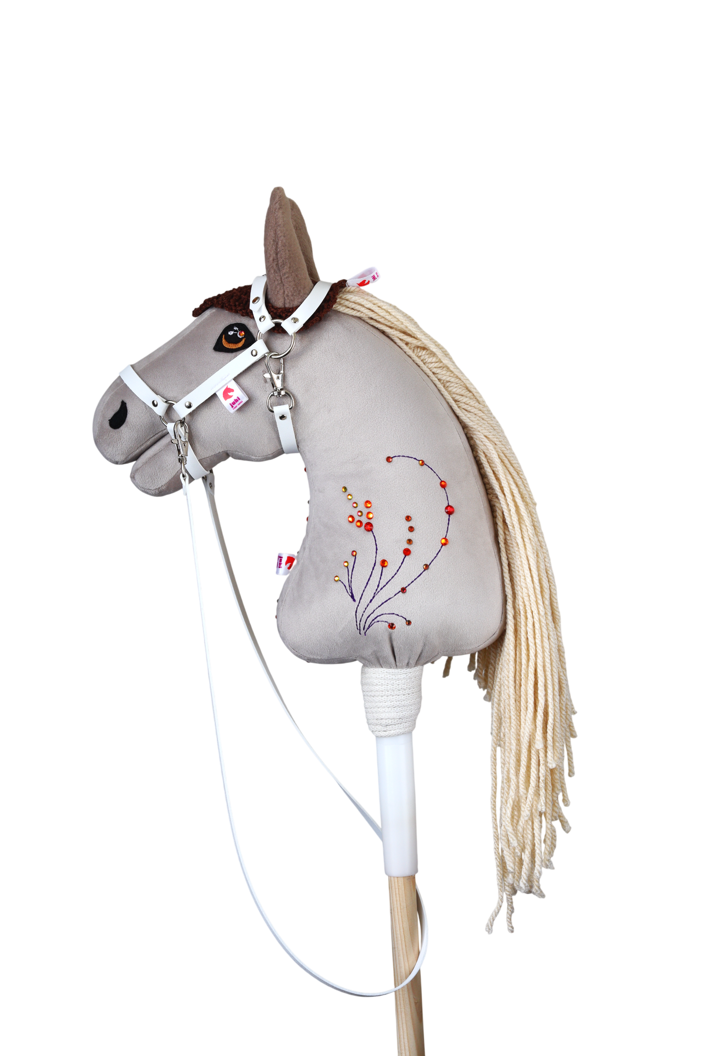 Crocheted Ear Net - Brown with beige ears - Sport pony
