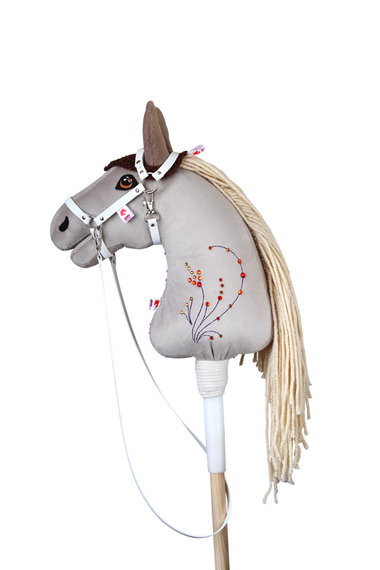 Crocheted Ear Net - Brown with beige ears - Sport pony