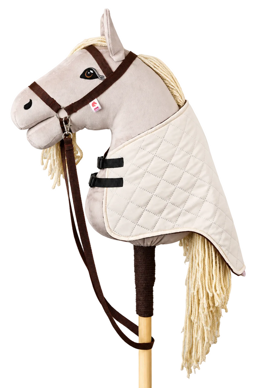 Quilted Blanket for Hobby Horse – Creamy – Adult Horse