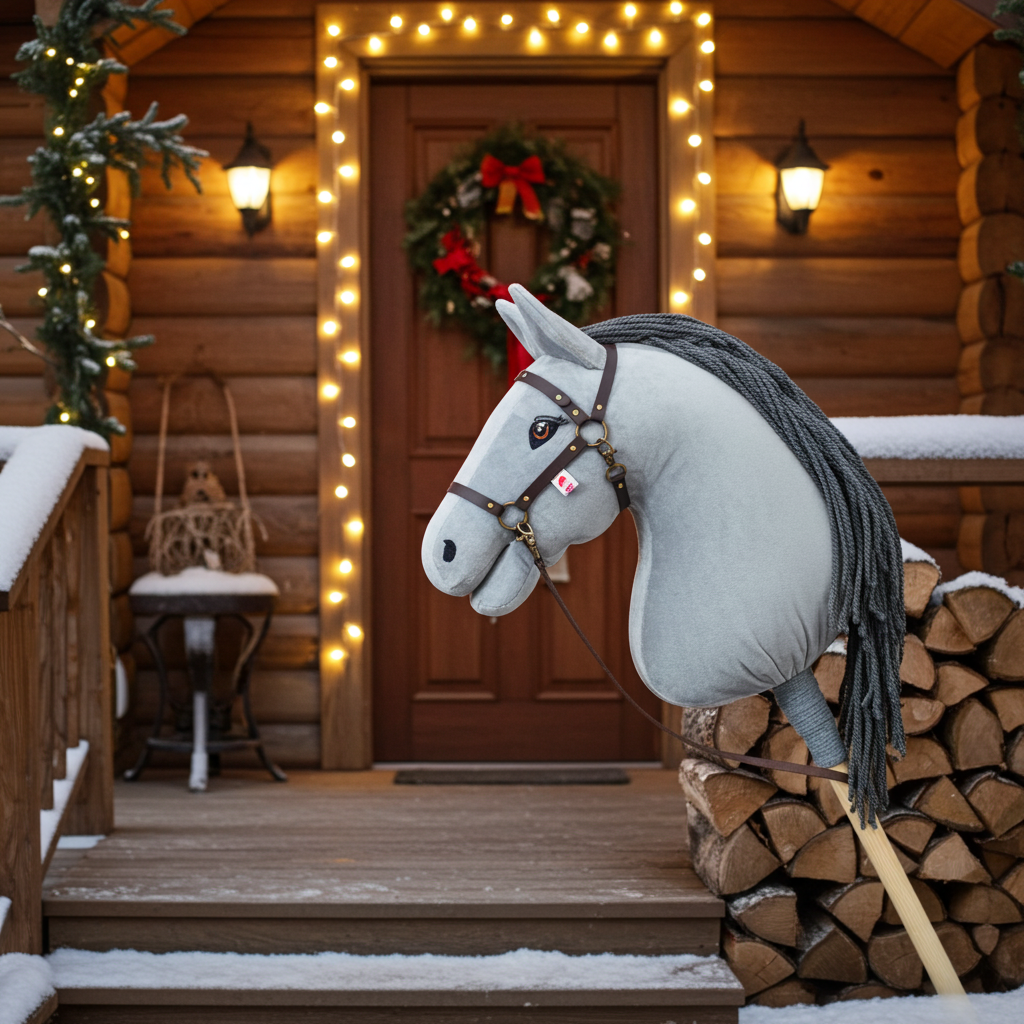 Halter Crystal brown - Brass - Adult horse