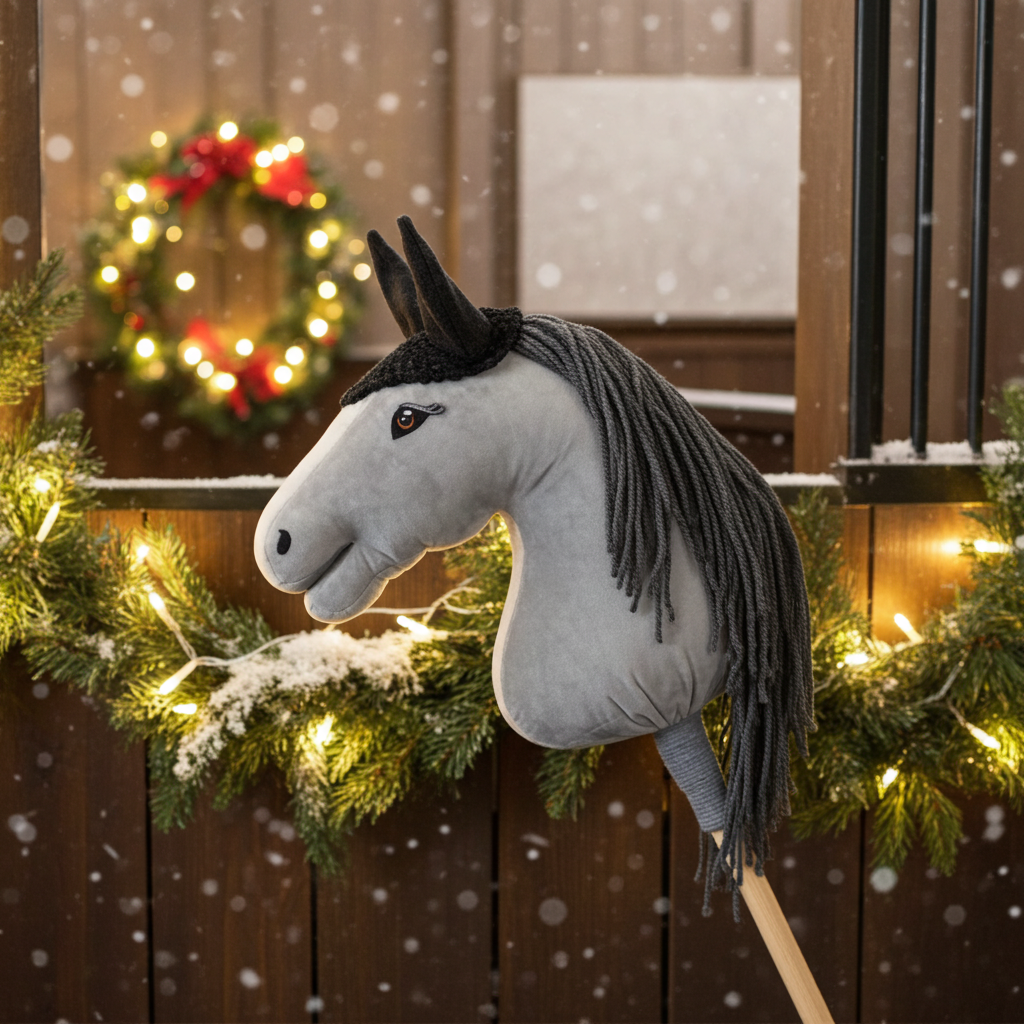 Ear net crocheted - Black - Foal