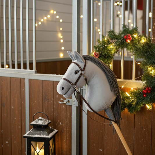 Halter Crystal brown - Silver - Adult horse